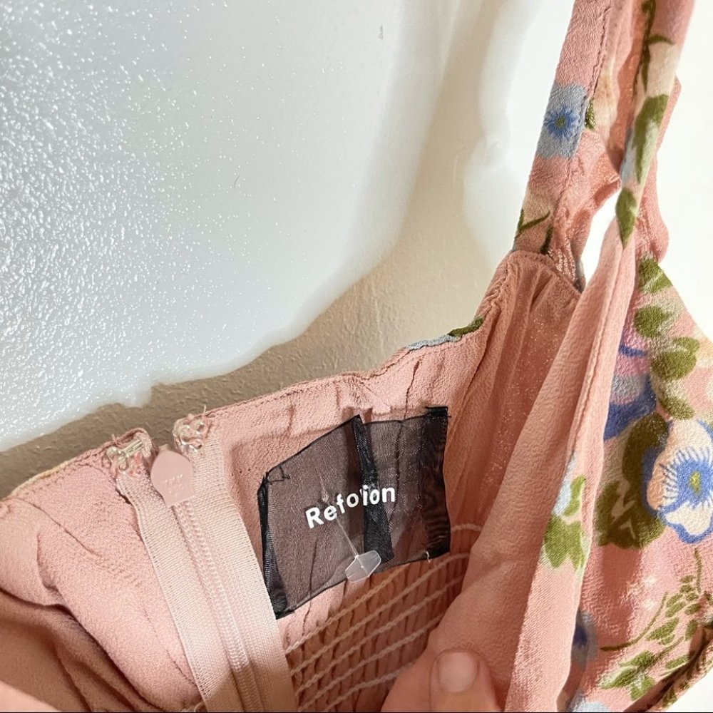 Reformation | NWOT Elyse Irene Floral Mini Dress - Picture 8 of 12